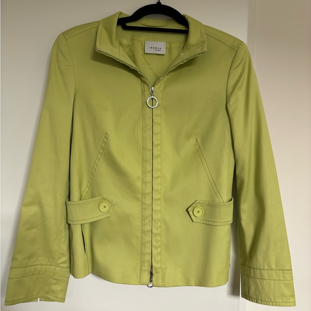 Green Akris Zip up Jacket